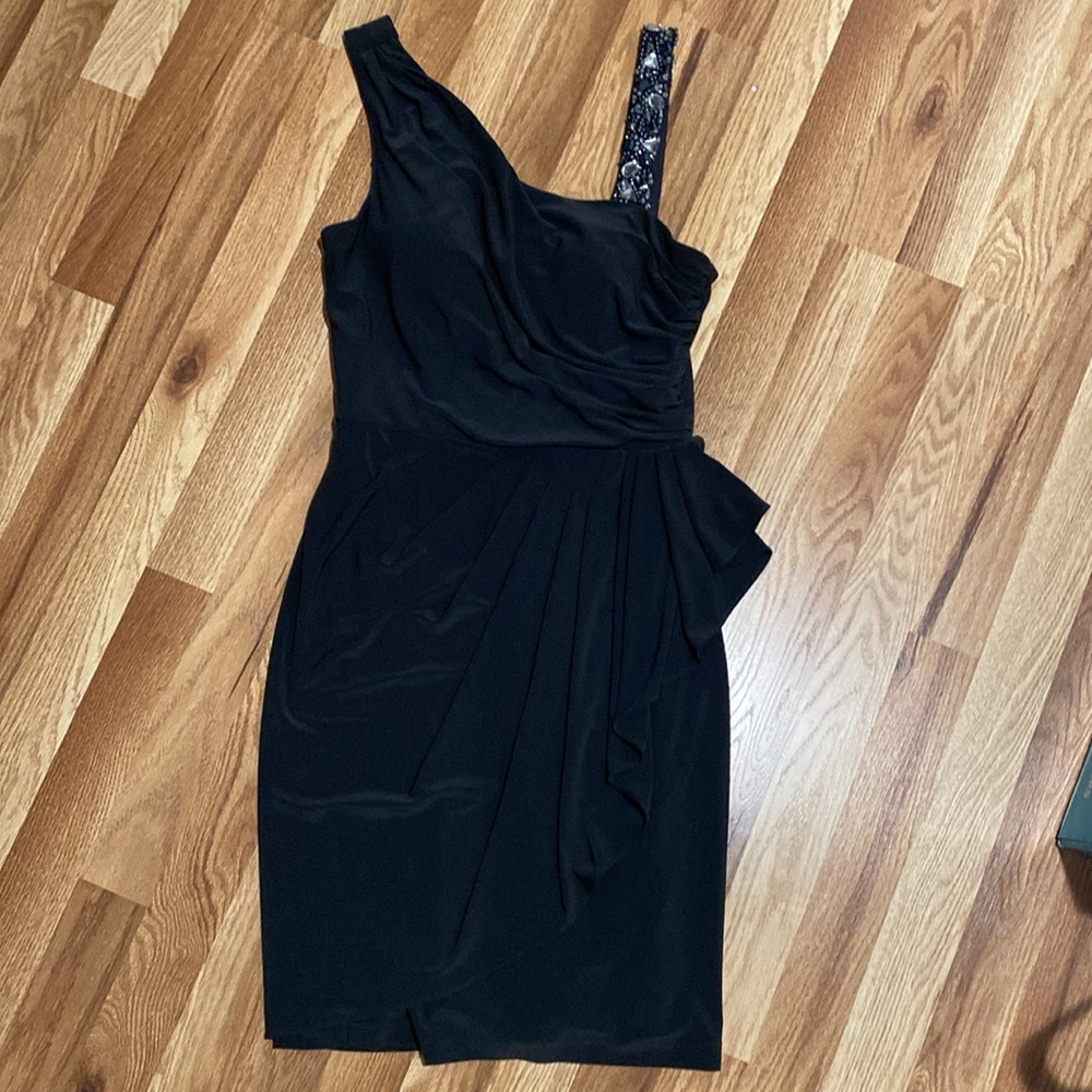 Xscape Sleeveless Beaded Dark Gray FORMAL DRESS